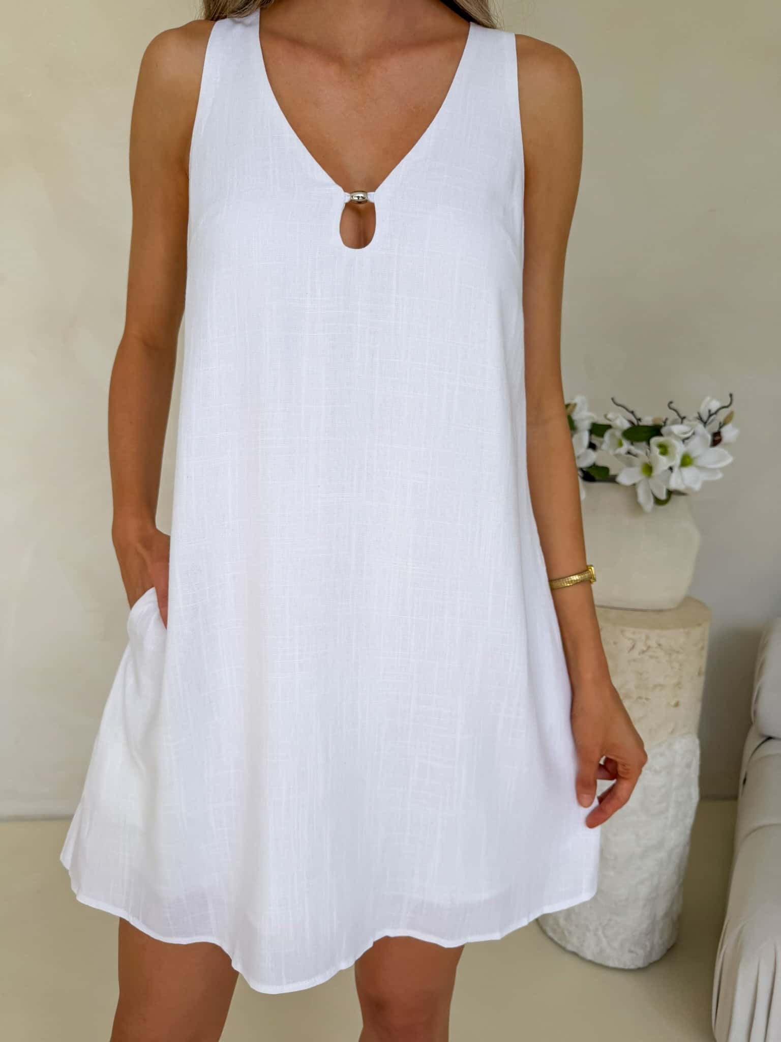 Aya Dress - White