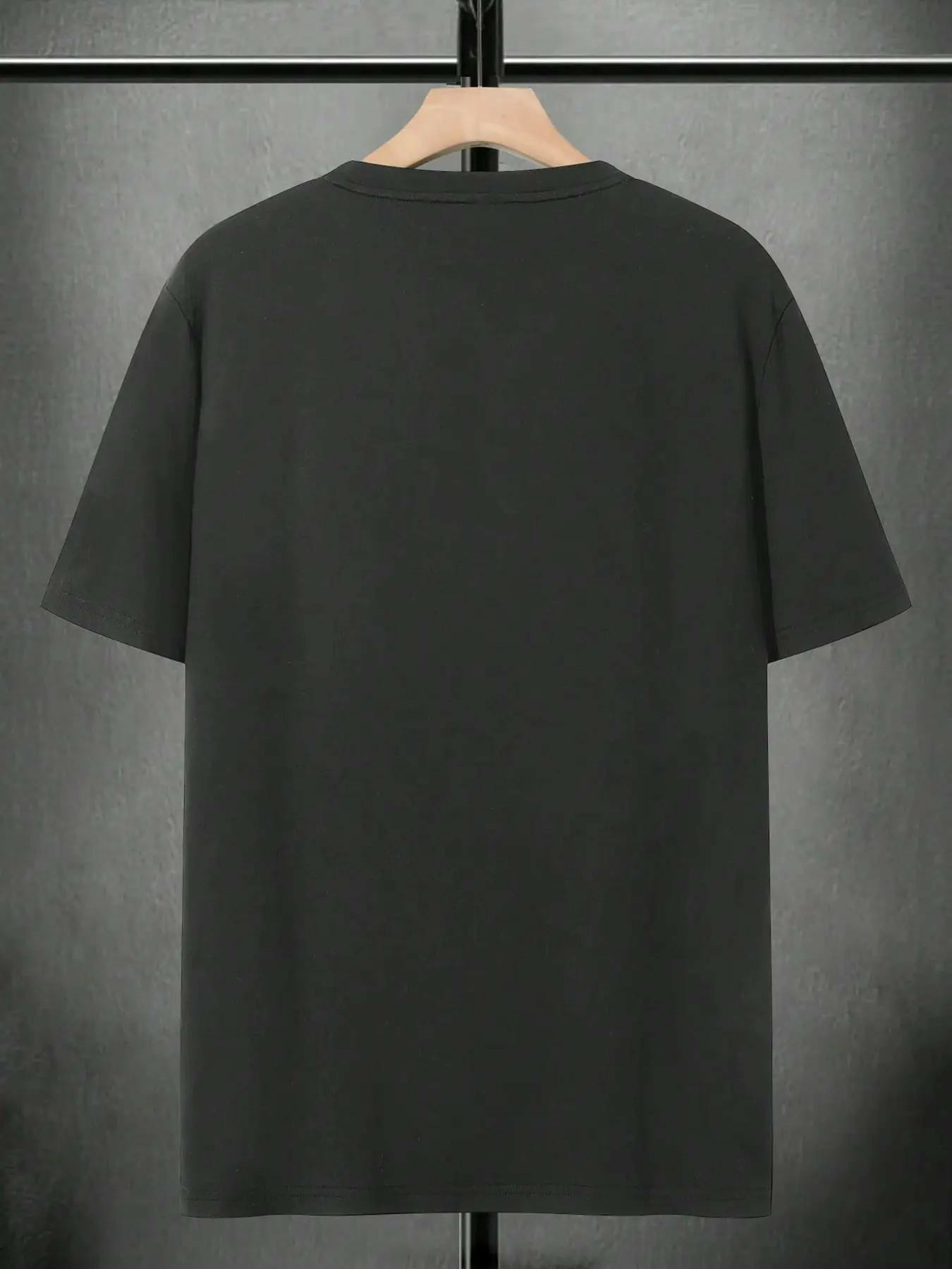 Men's Plus Size Round Neck Short Sleeve Shirt, Ultra Comfortable Everyday Wear, Casual Streetwear Oversized Style, Perfect for Daily Use