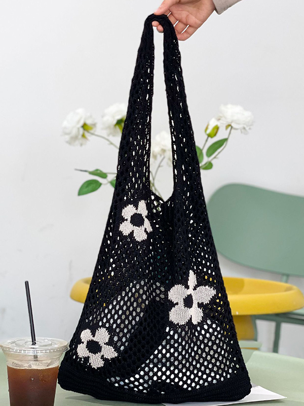 Original Creation Floral Weave Hollow Bags Accessories