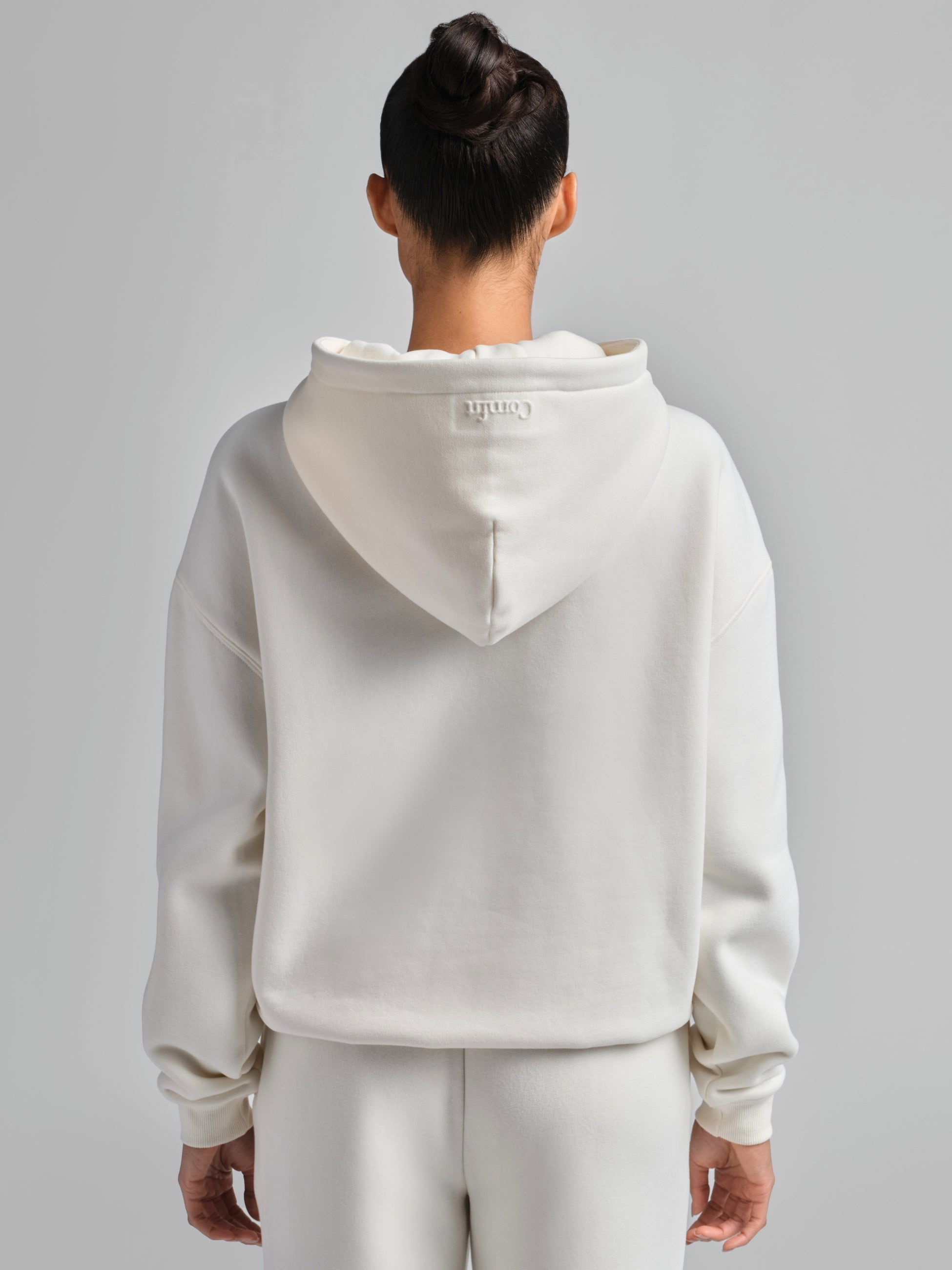 Basic Crop Zip Hoodie