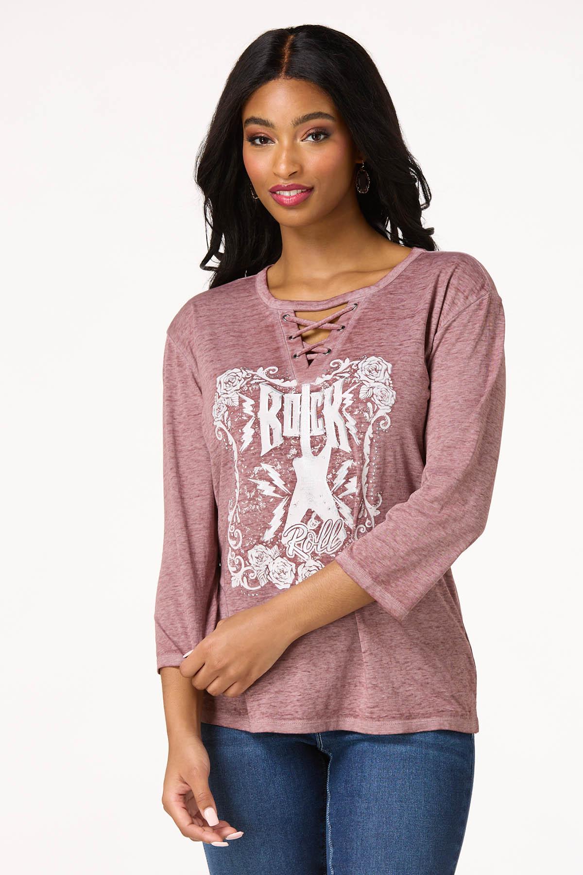 Embellished Rock And Roll Tee