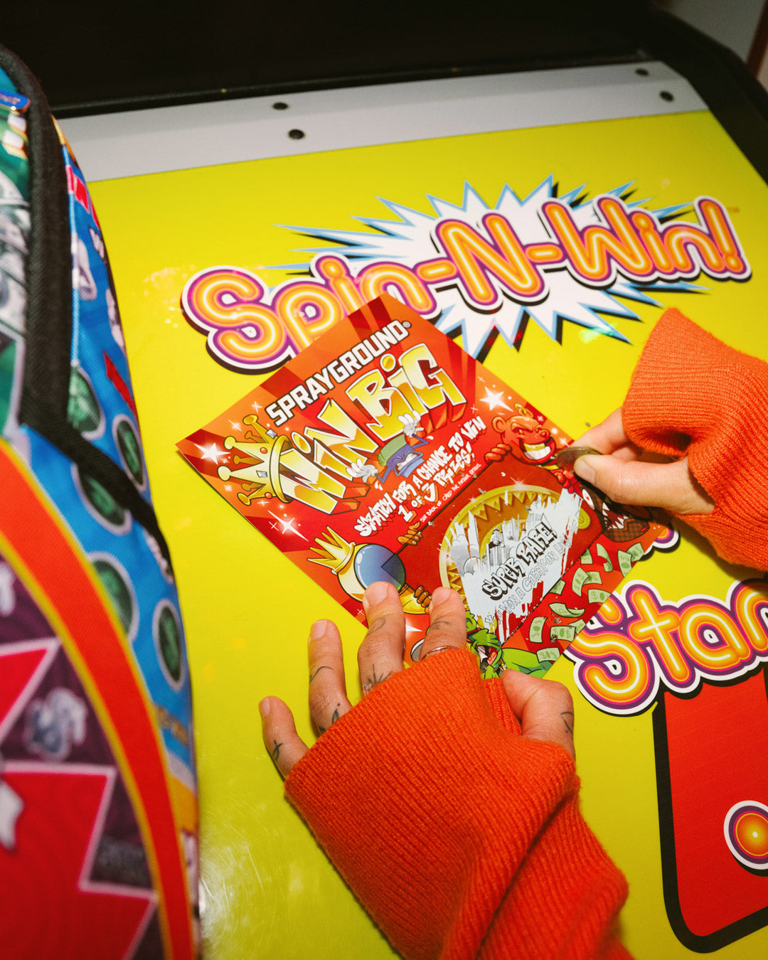 BIG MONEY BIG MONEY BACKPACK (COMES WITH SCRATCH OFF PLAYING CARD)