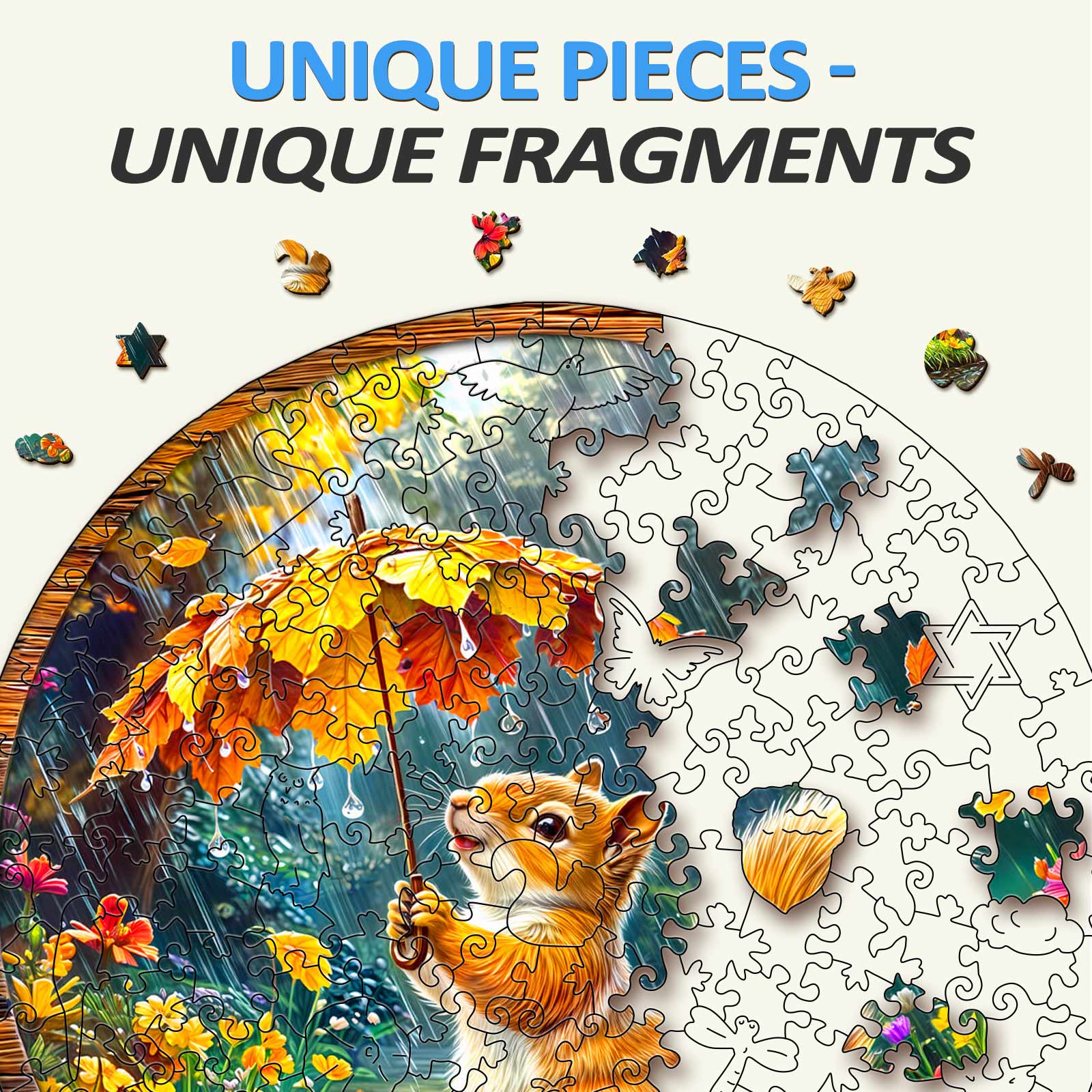 Squirrel Dreams Wooden Jigsaw Puzzle