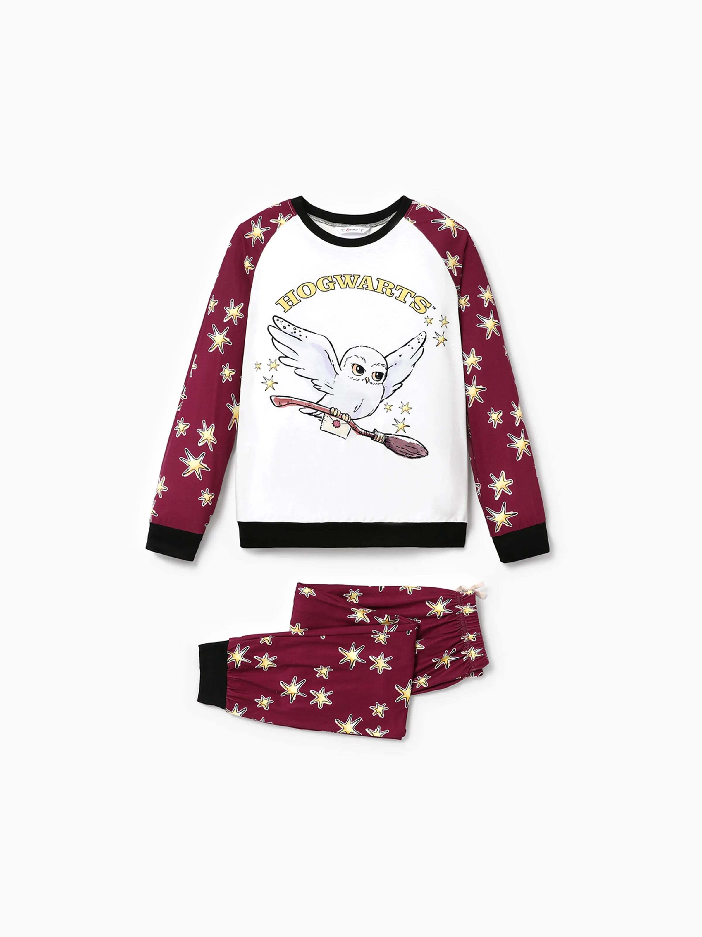 Christmas Family Matching Hedwig Print Pajamas Sets with Christmas Socks