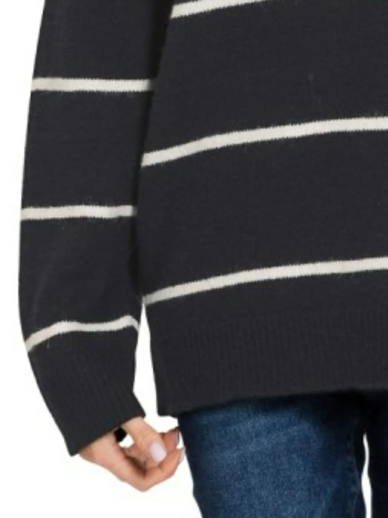 Round Neck Stripe Sweater