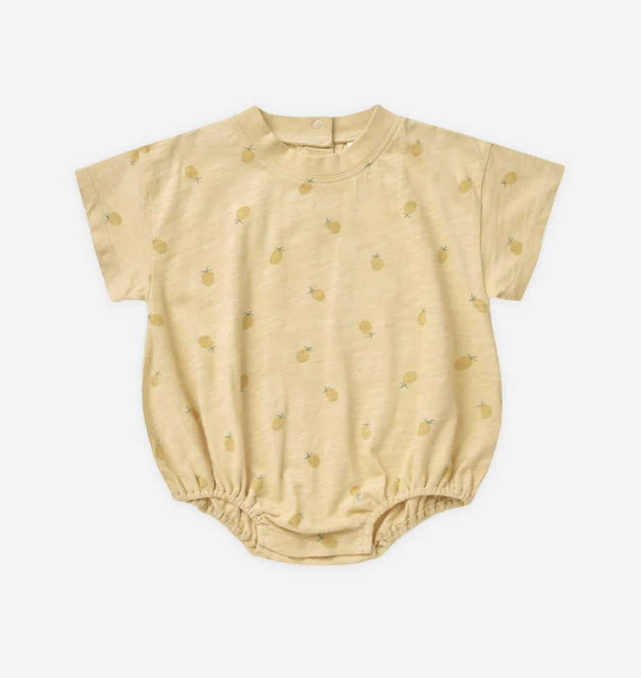 Relaxed Bubble Romper || Pineapple