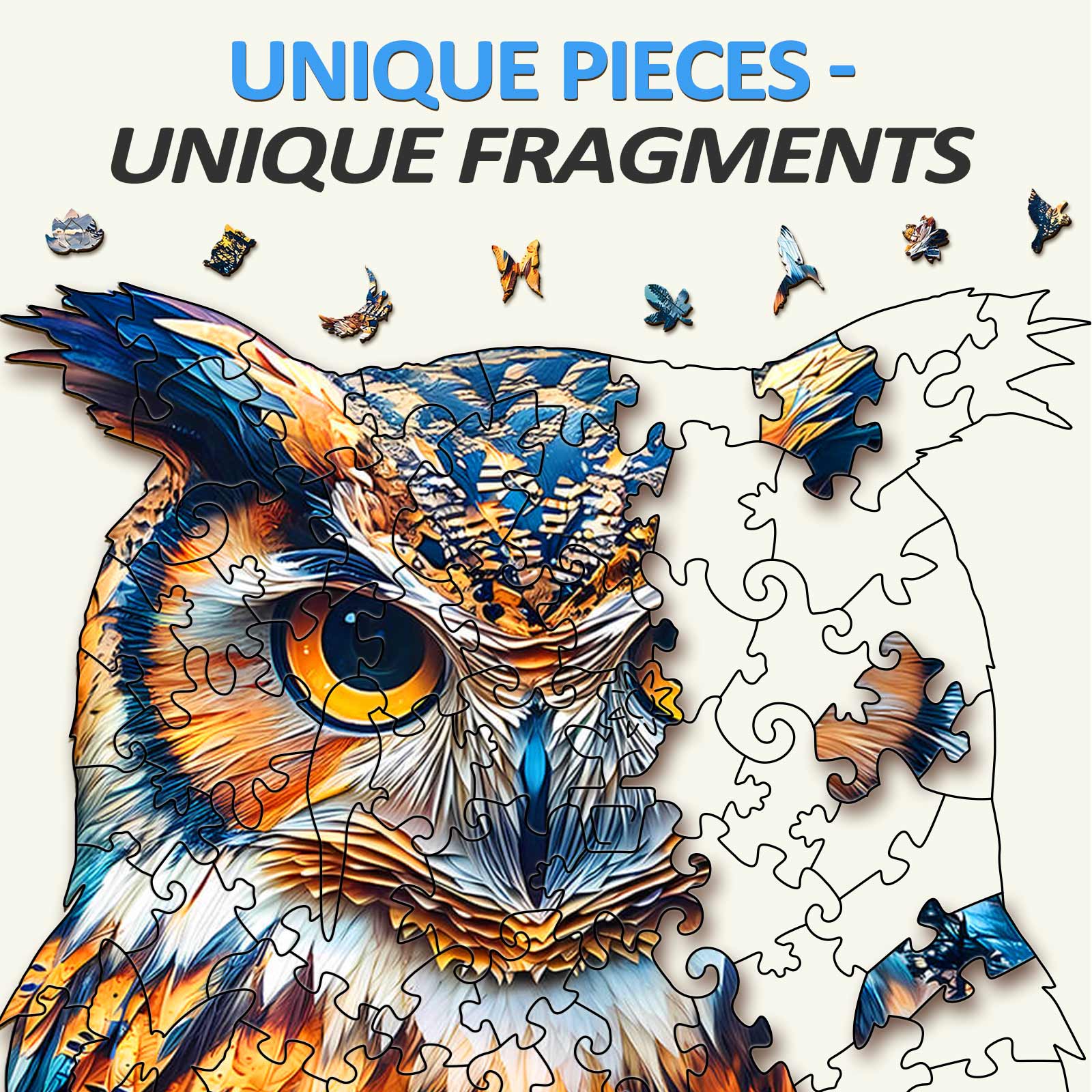 Forest Owl Wooden Jigsaw Puzzle