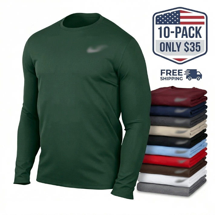 Men’s Performance Long-Sleeve Training Shirt - Dry-Fit & Breathable