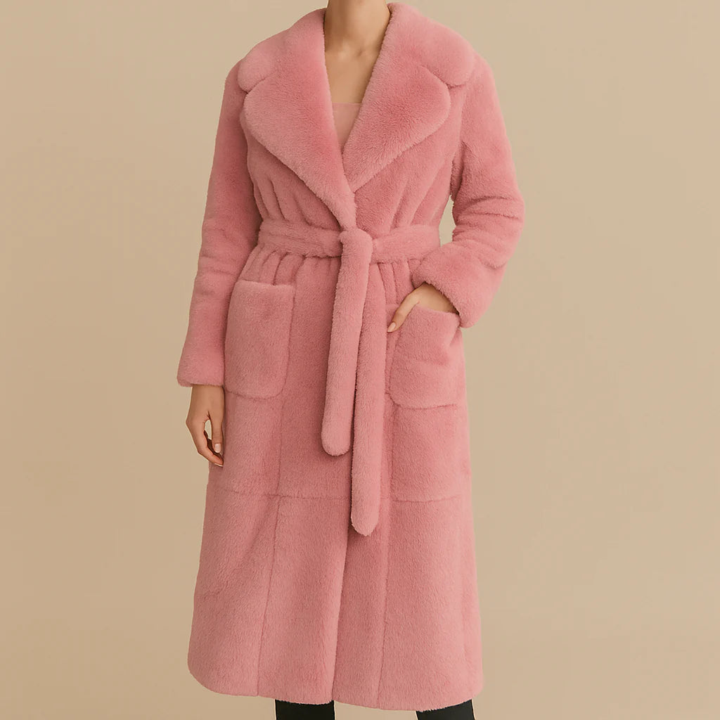 Velvet Luxe Belted Coat