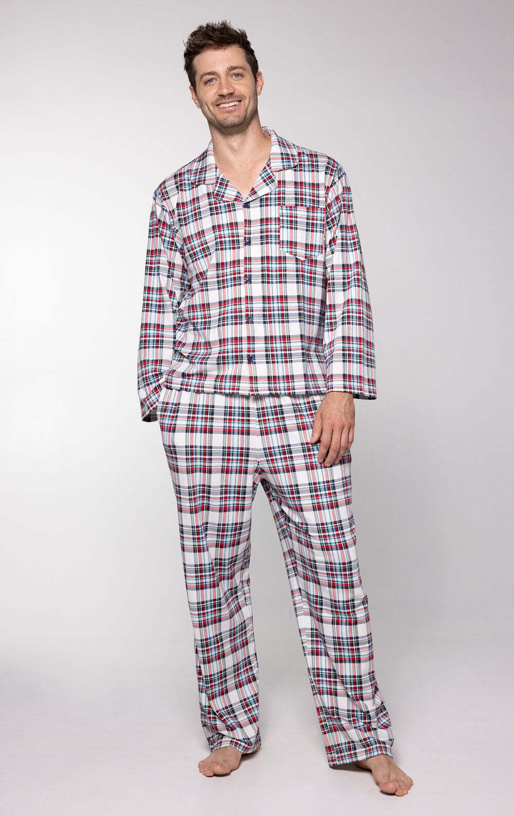 Hibernation Plaid Matching Family Pajamas