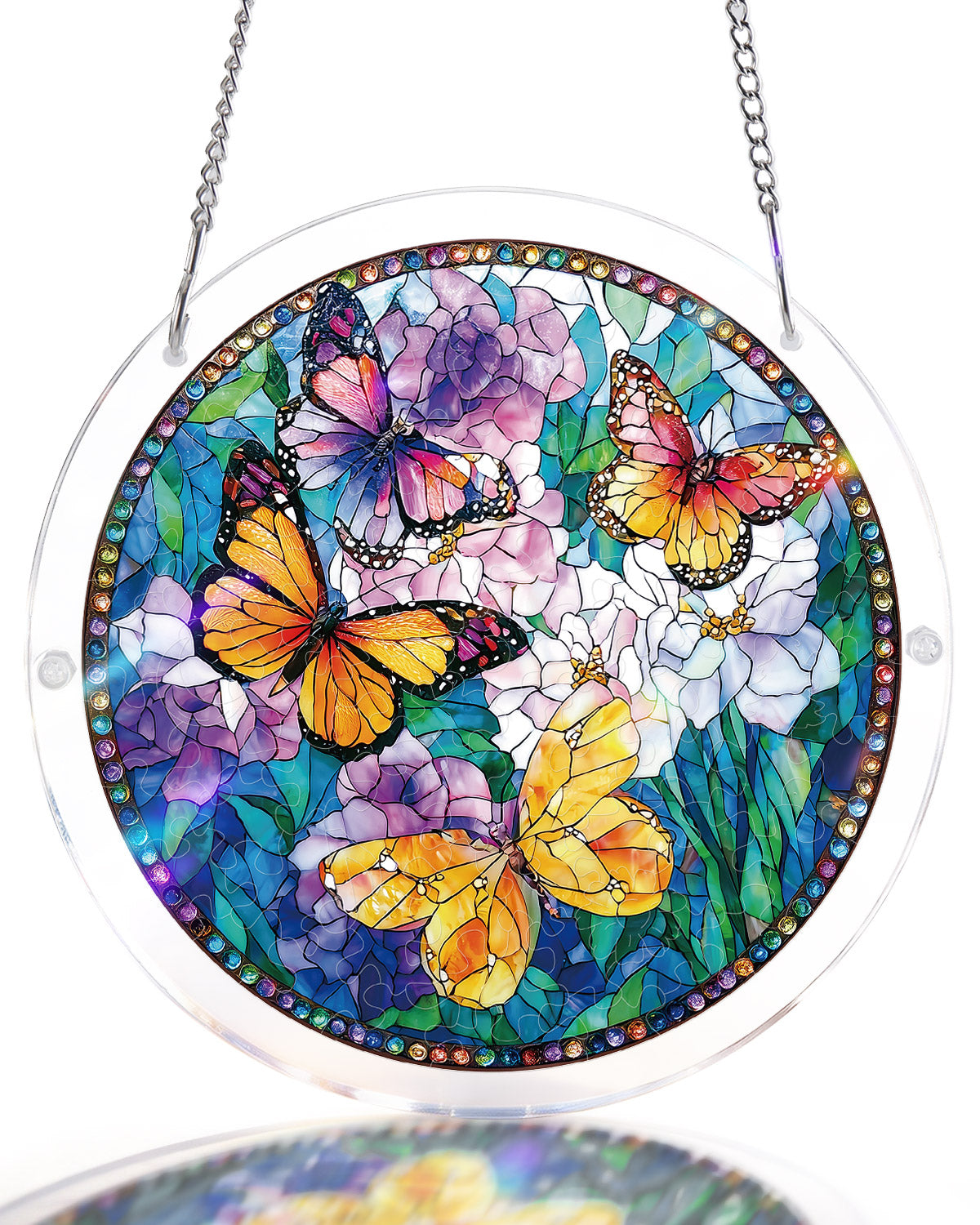 Butterflies in Bloom Light Suncatcher-Acrylic Window Art