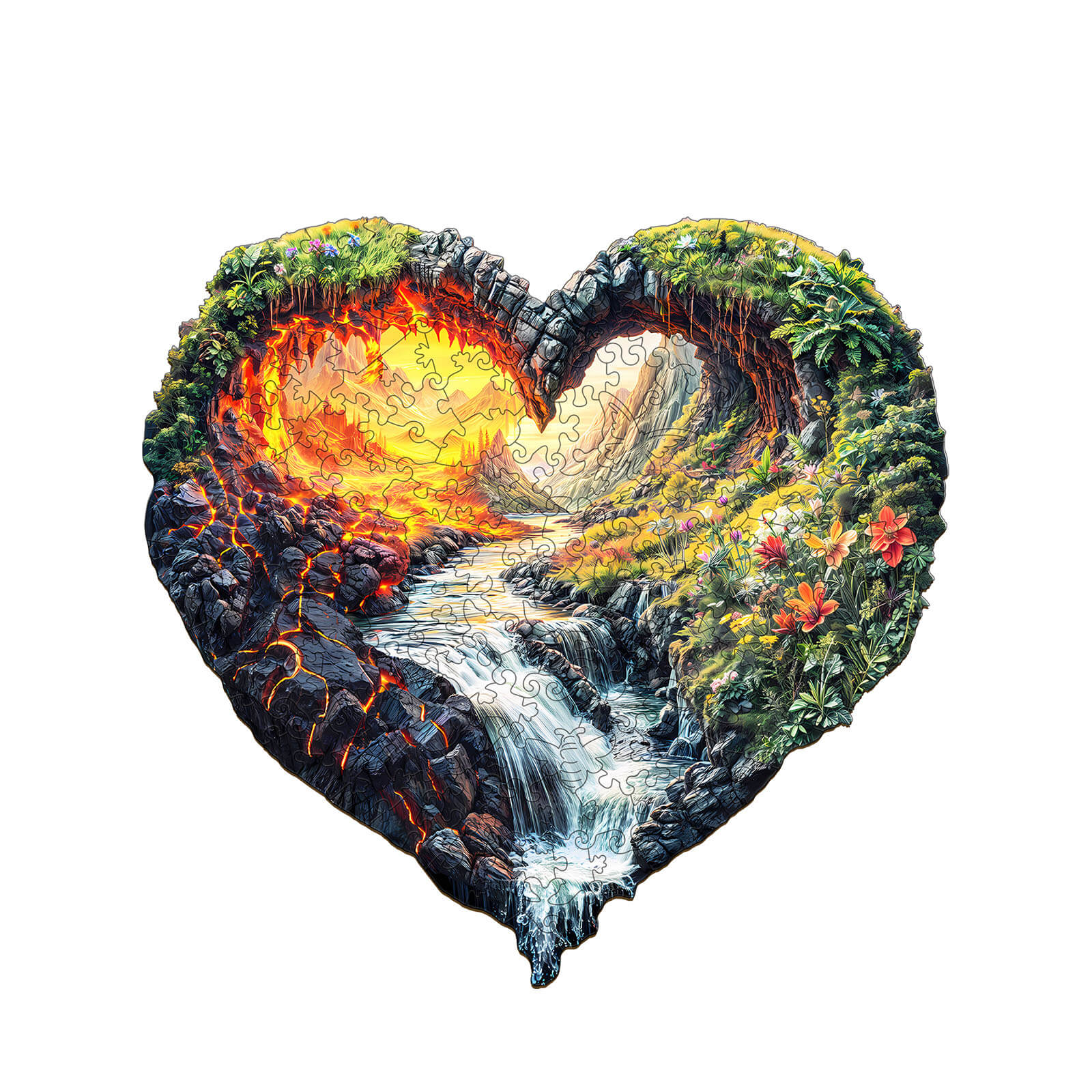 ETERNAL FLOW  Wooden Jigsaw Puzzle