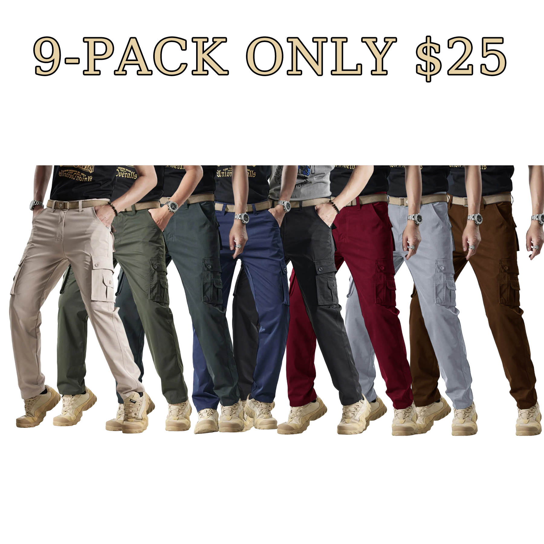 Rugged Multi-Pocket Men's Cargo Pants