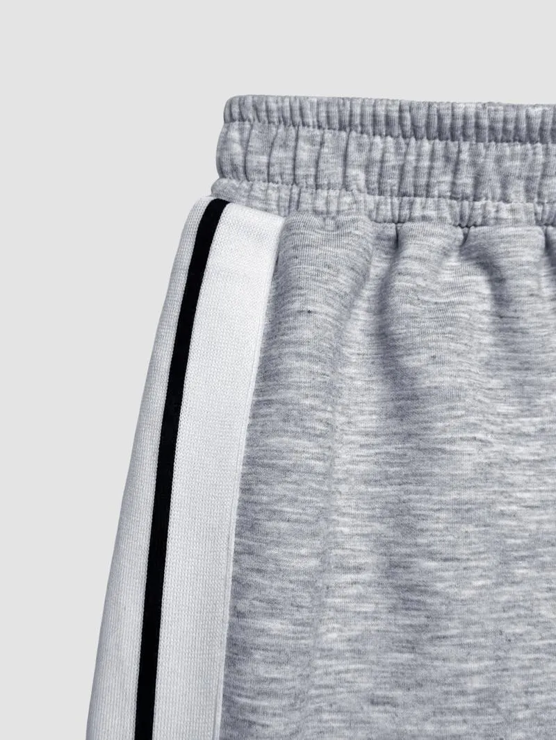 Women's Striped Print Blazer Jacket & Wide Leg Pants Set