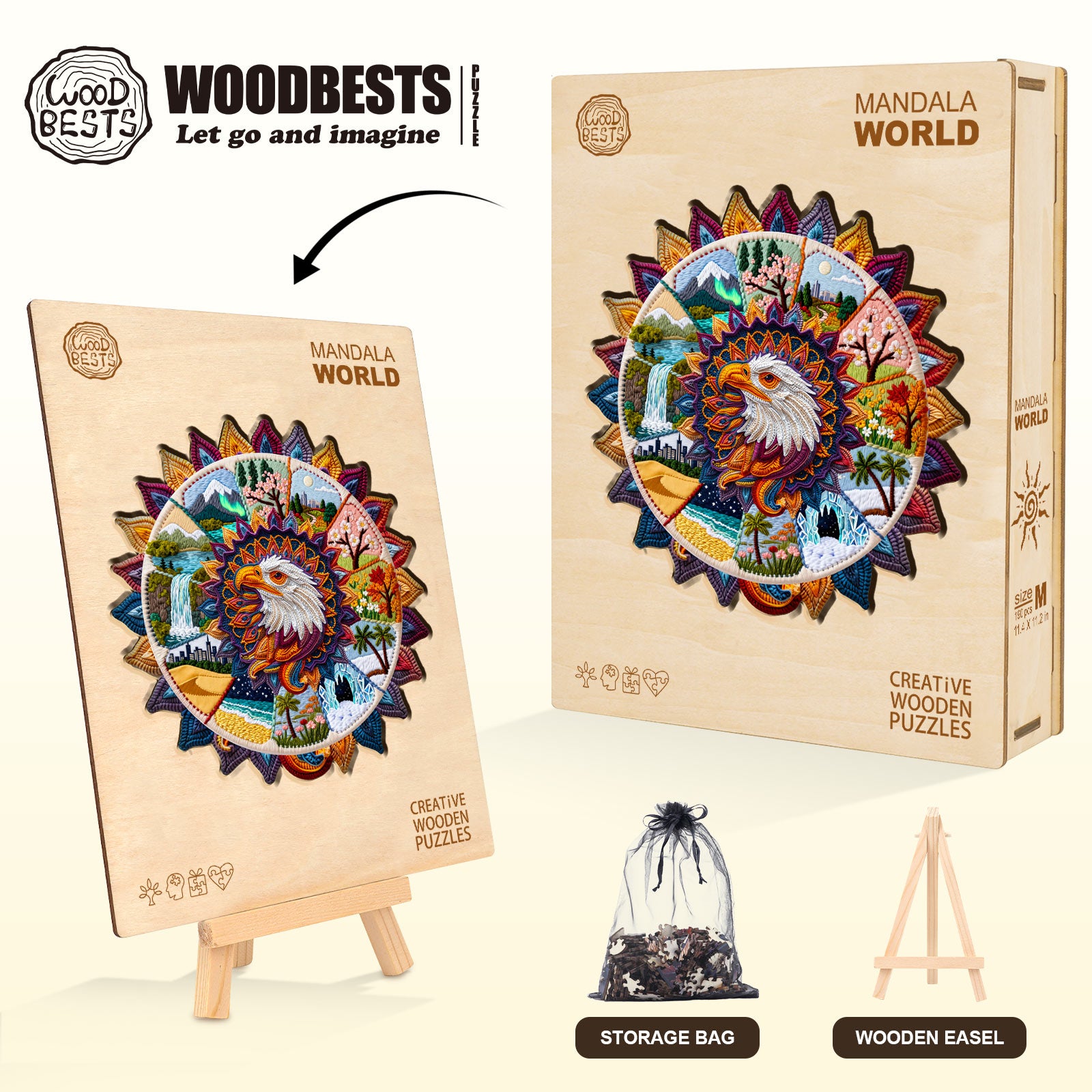 Mandala World Wooden Jigsaw Puzzle