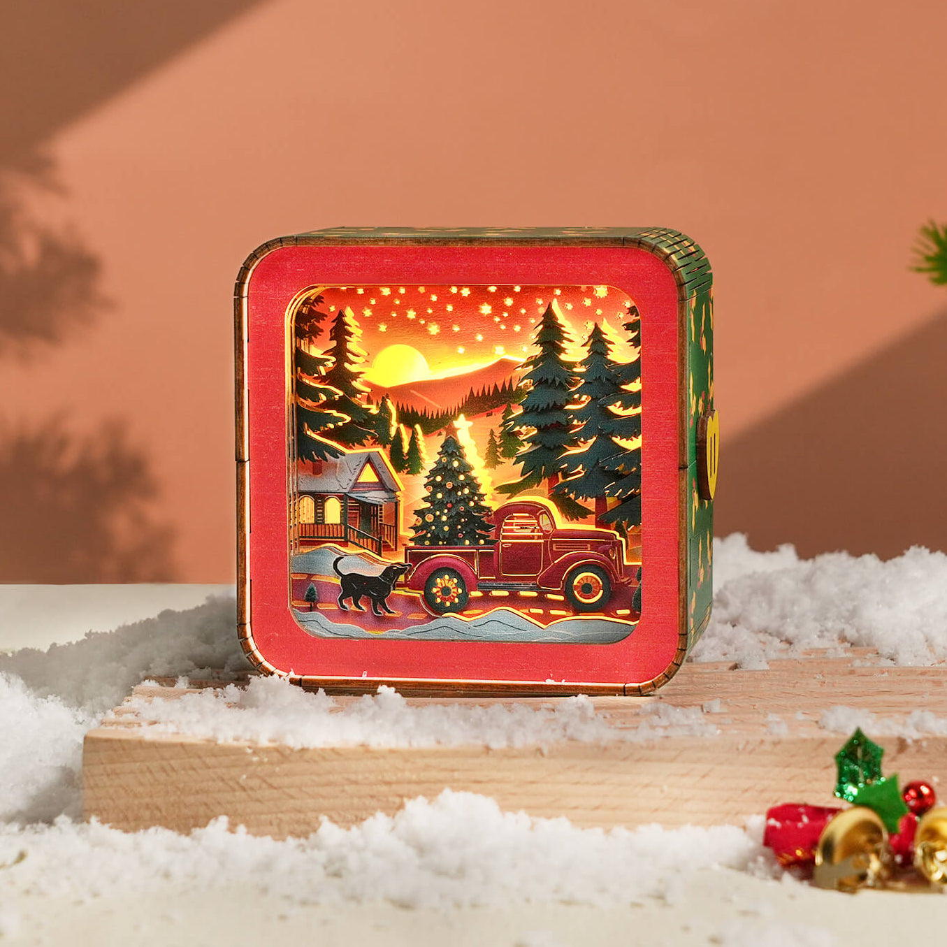 Christmas Truck Kit- 3D Wooden Puzzle Night Light