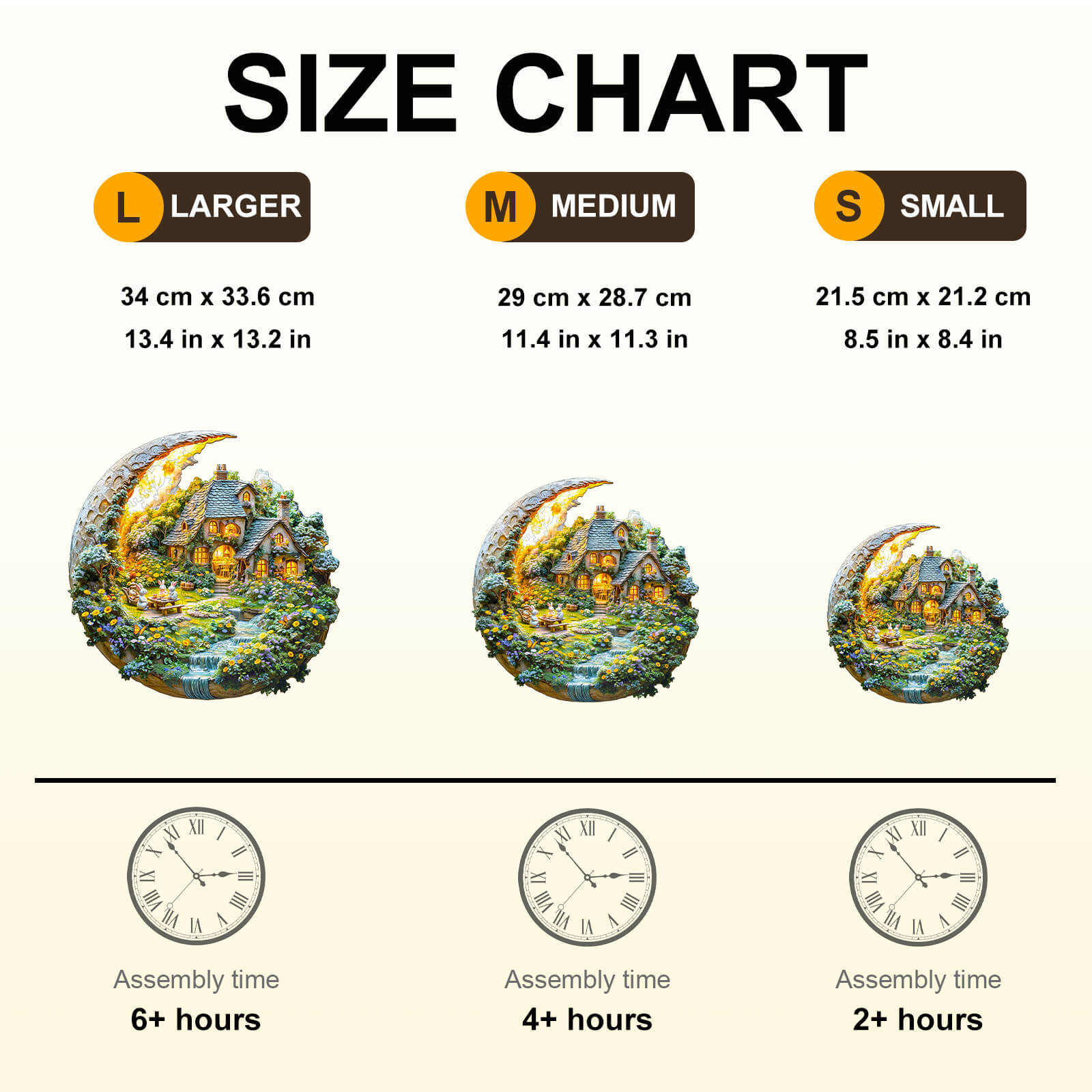 Moonlight Garden-2 Wooden Jigsaw Puzzle