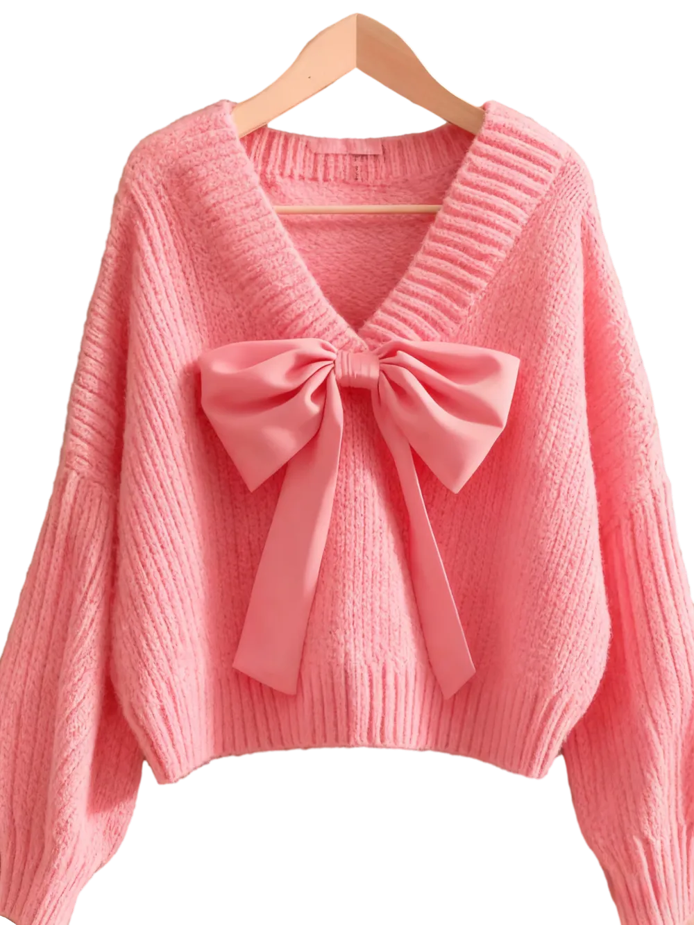 Women's Casual Bow Knit Sweater