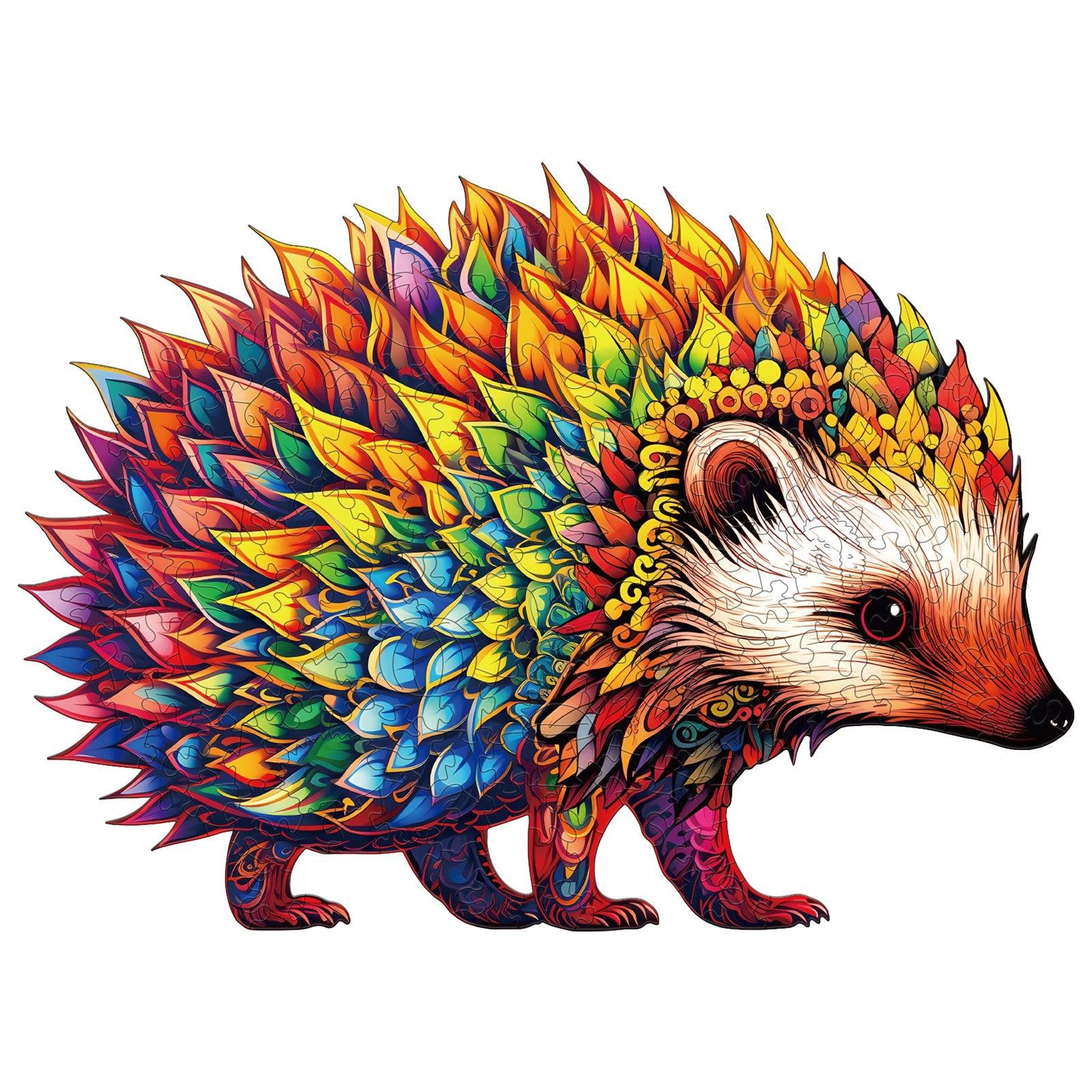 Cute Hedgehog Wooden Jigsaw Puzzle