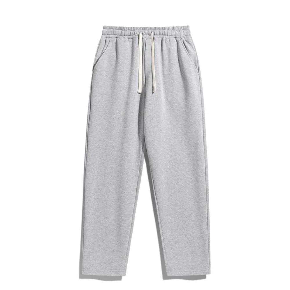 Men's Cotton Casual Regular Fit Solid Drawstring Waist Sweatpants