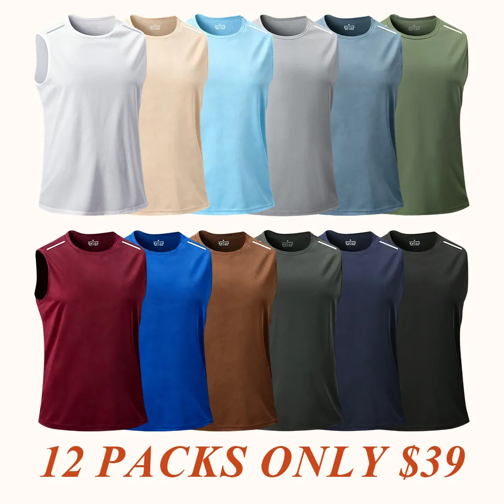 Men's Tank Top - Breathable, Quick-Dry Sleeveless Shirt, Suitable for Summer Gym