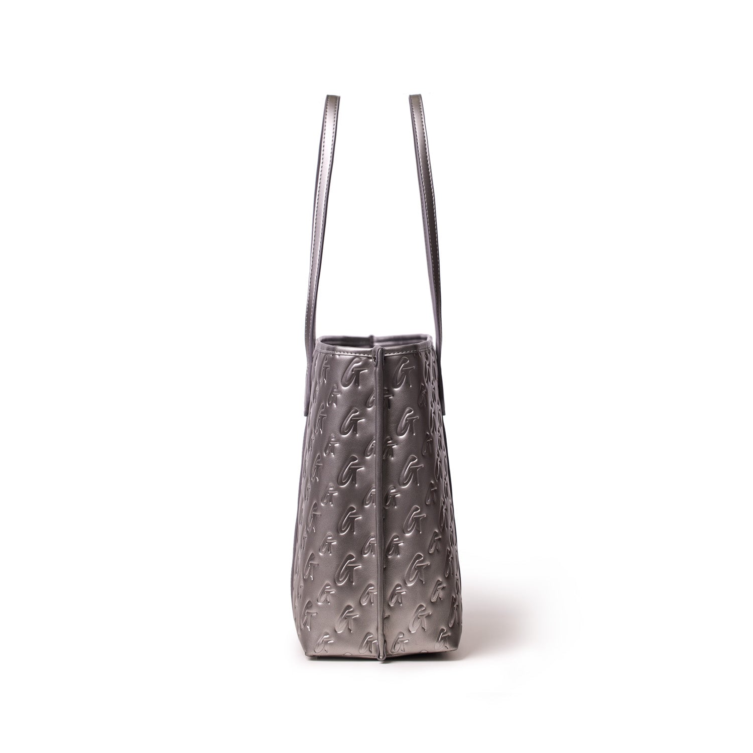 MONOGRAM SLEEK TOTE - PLATINUM