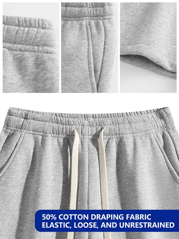 Men's Solid Pocket Waist Shorts, Lightweight Breathable Shorts