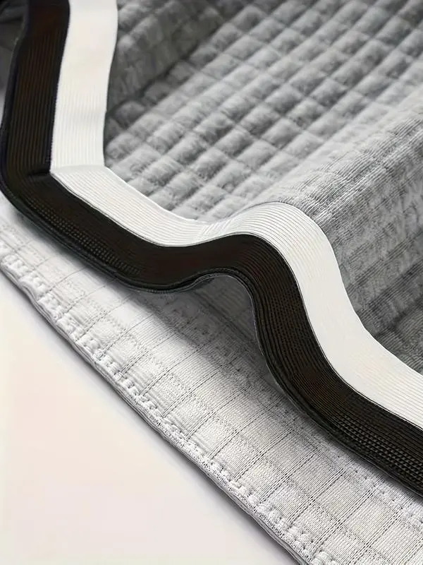 Plus Size Men's Waffle Knit Shorts - Elastic Drawstring Waist Casual Summer Shorts