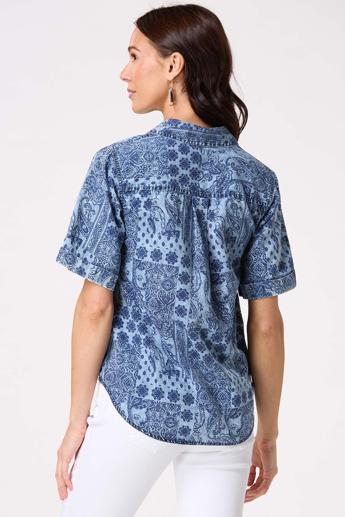 Floral Patchwork Printed Top