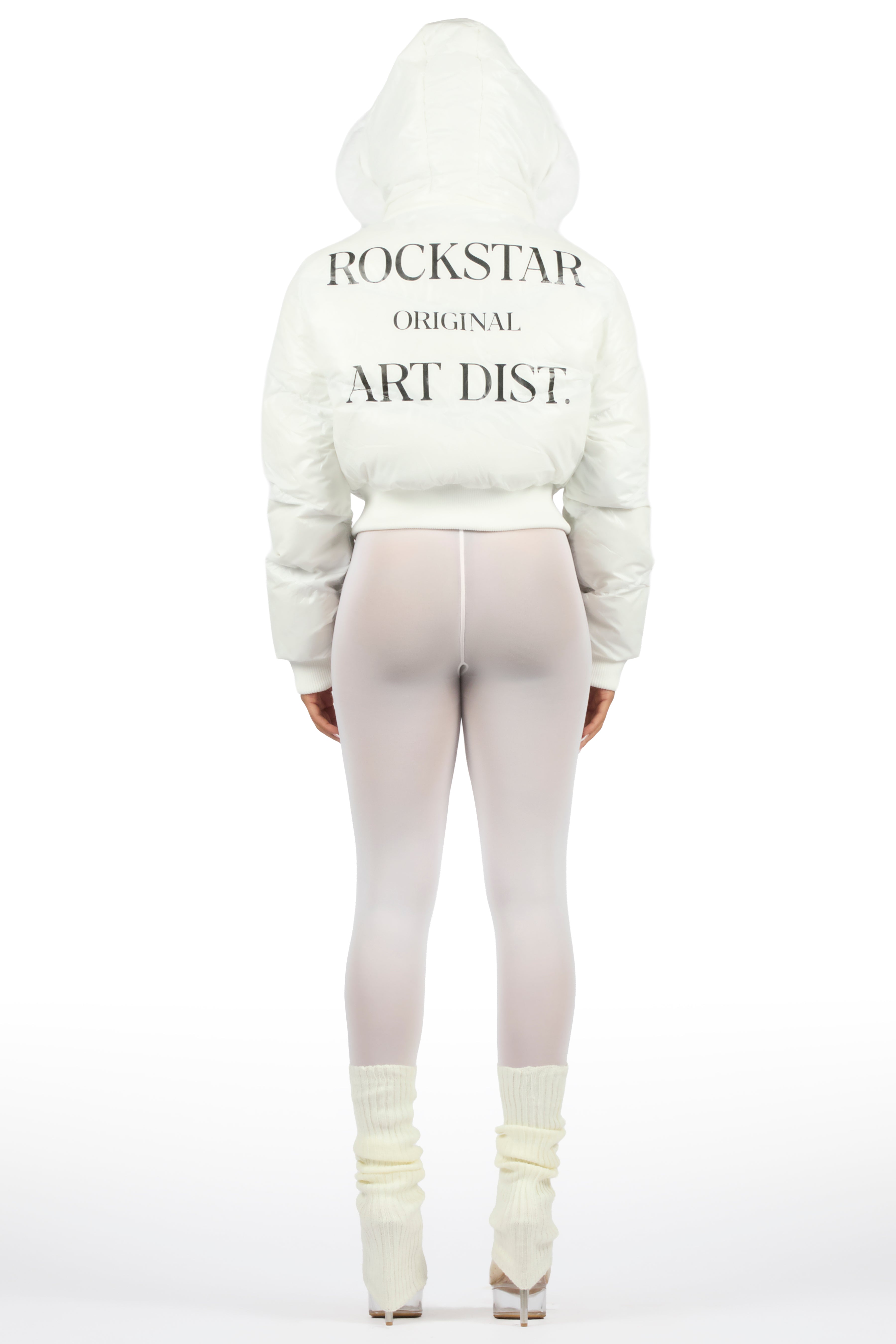 Destina White Puffer Jacket