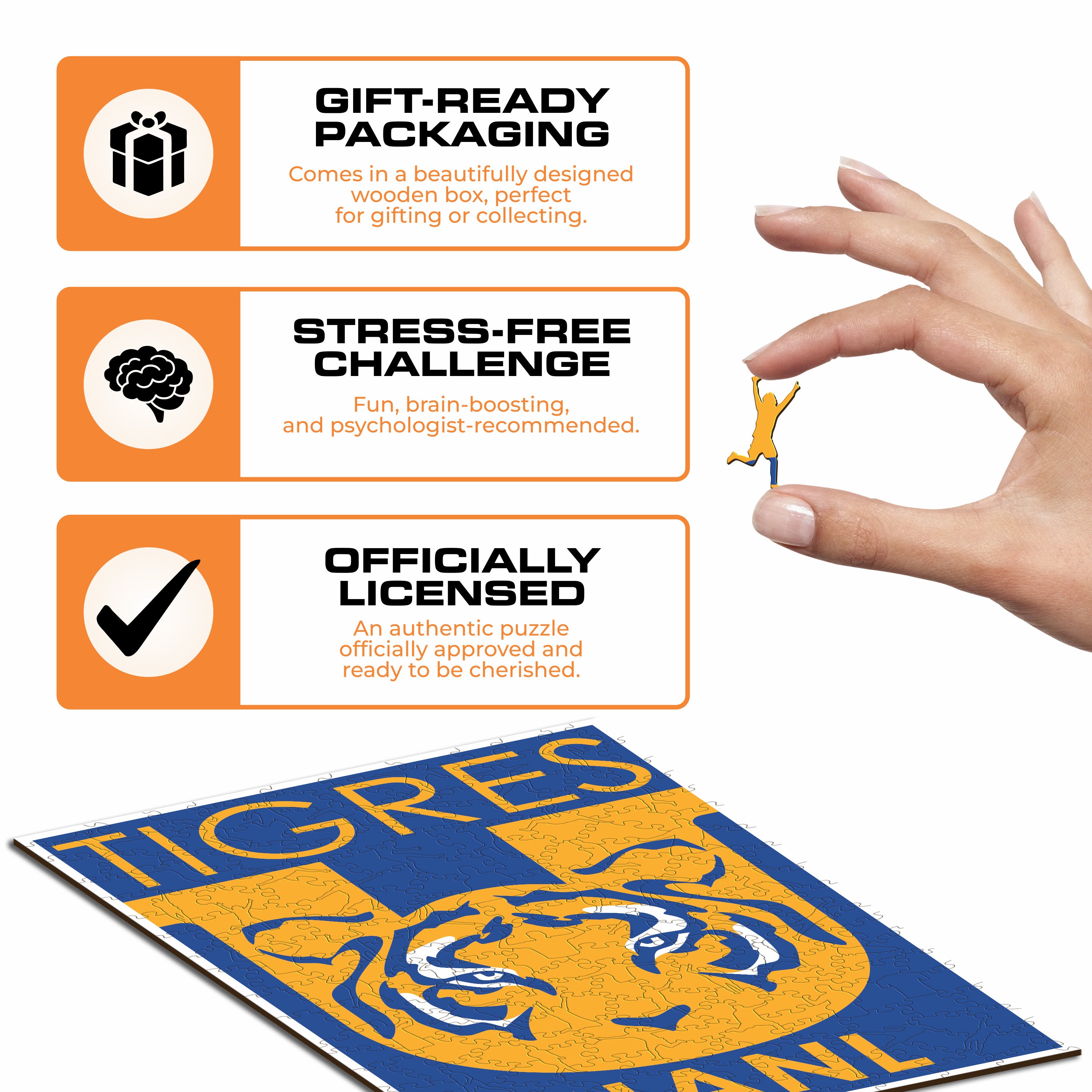 Tigres UANL® Logo - Wooden Puzzle