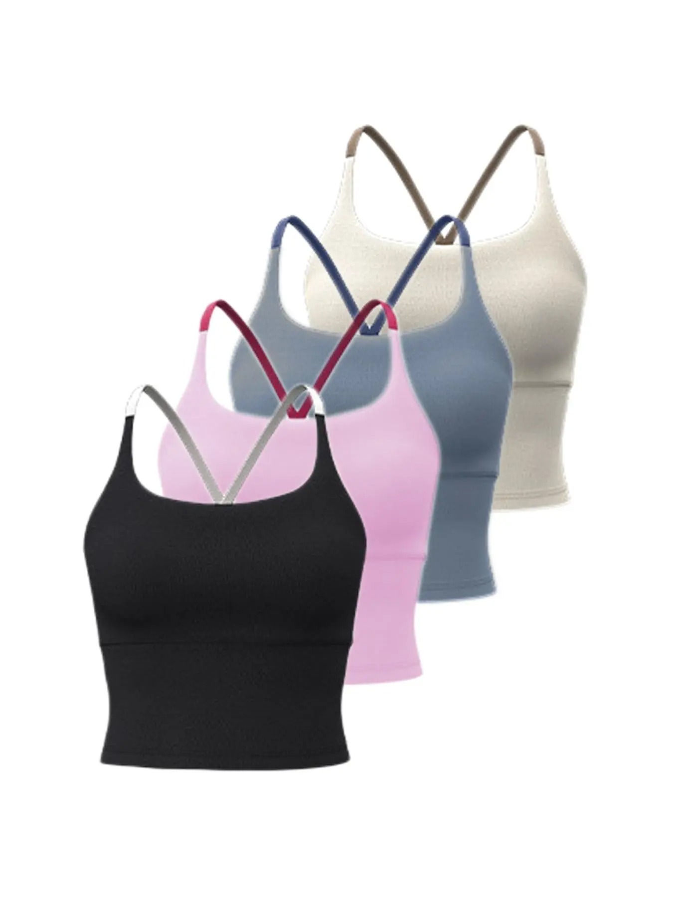 Women’s Criss Cross Sports Bra – Comfortable & Durable Active Crop Top