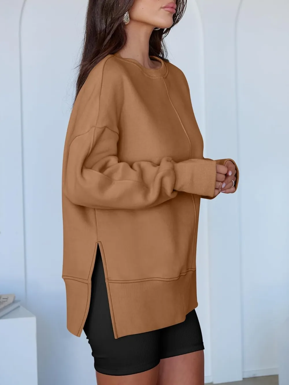 Women Oversized Sweatshirts Thumbhole Long Sleeve Hoodies Shirts