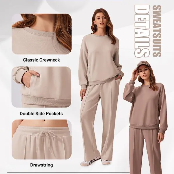 🔥Women's Casual Two-Piece Long-Sleeve Sweatshirt Set🔥