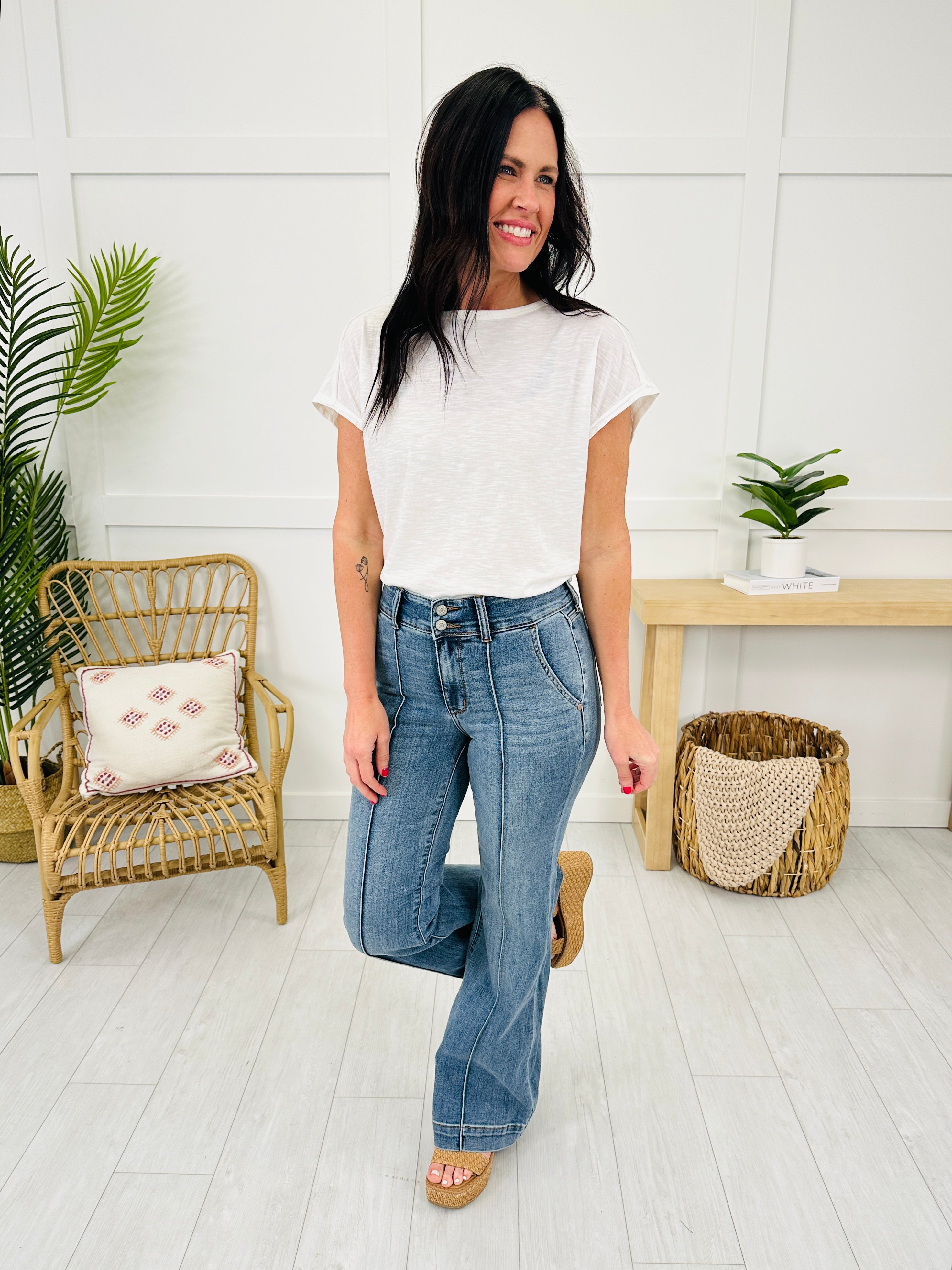 Judy Blue Stop and Stare Flare Jeans