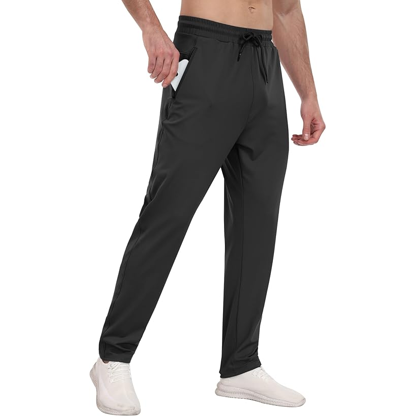 Men‘s Athletic Sweatpants with Zipper Pockets