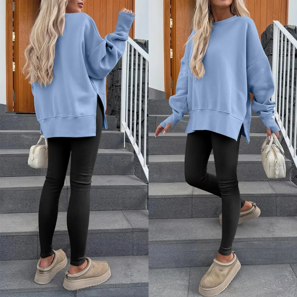 Women Oversized Sweatshirts Thumbhole Long Sleeve Hoodies Shirts