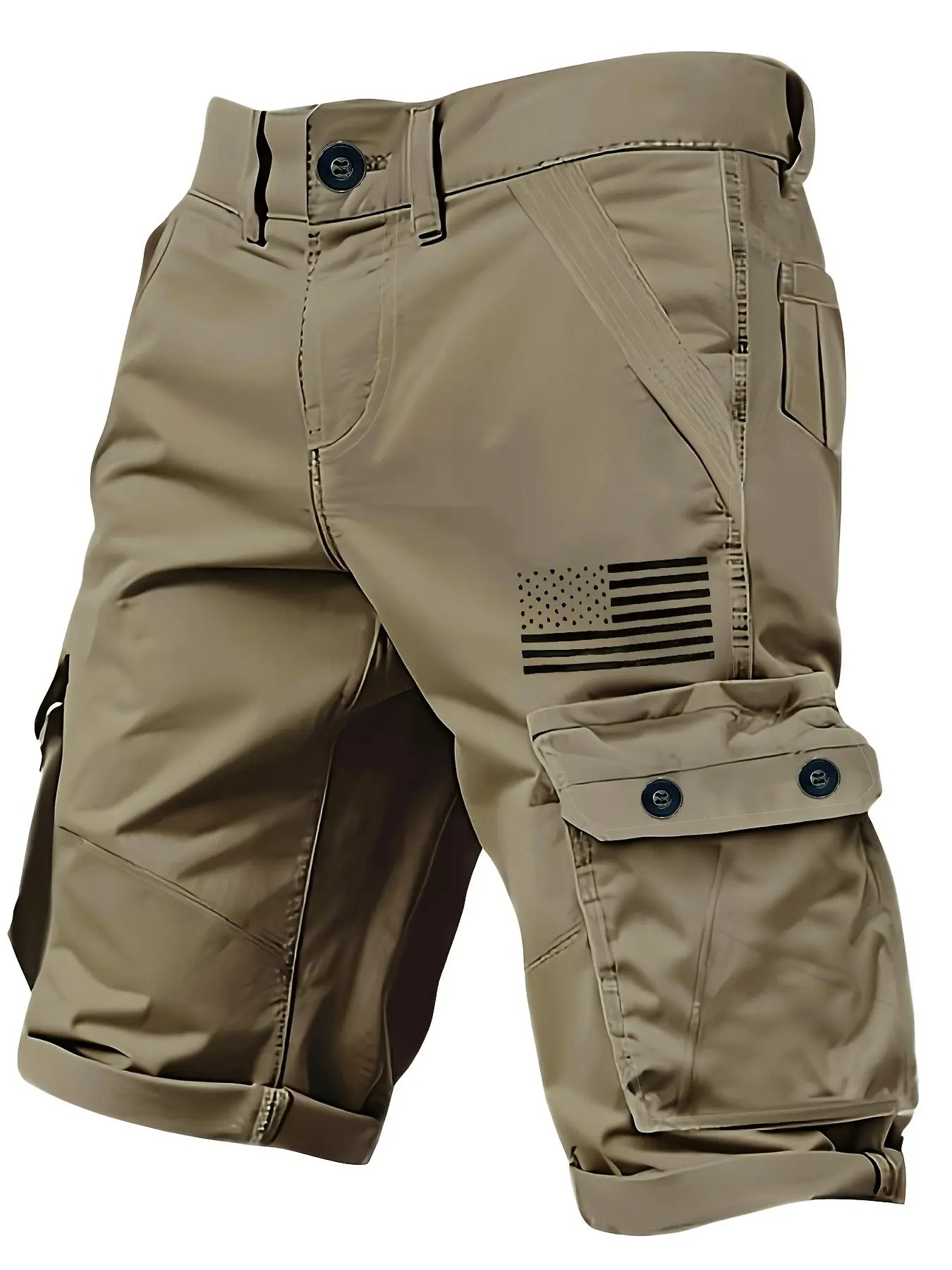 Men’s Multi-Pocket Cargo Shorts – Casual Street Style Summer Shorts