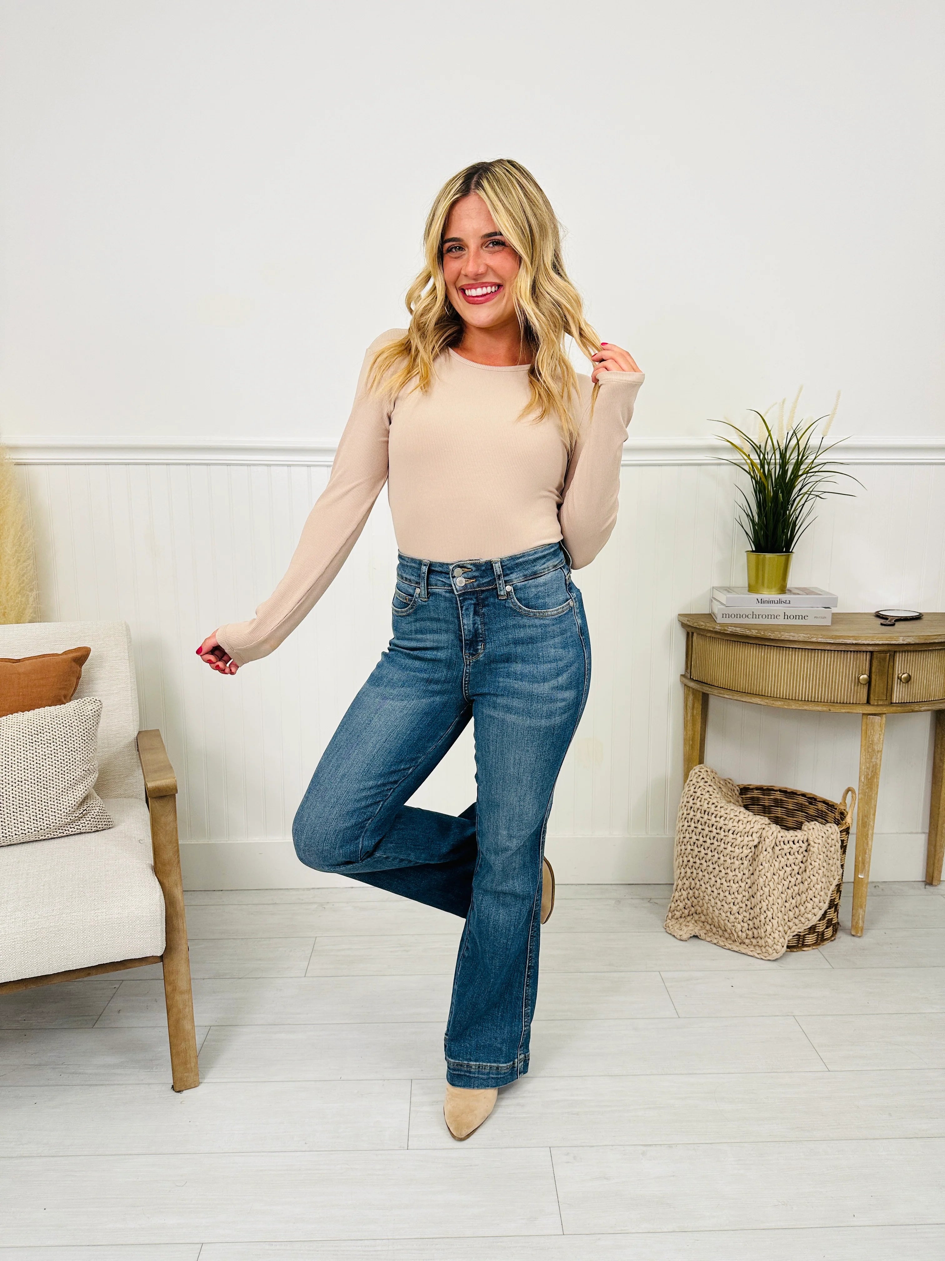 Judy Blue Double Vision Tummy Control Double Button Jeans- Multiple Inseams!