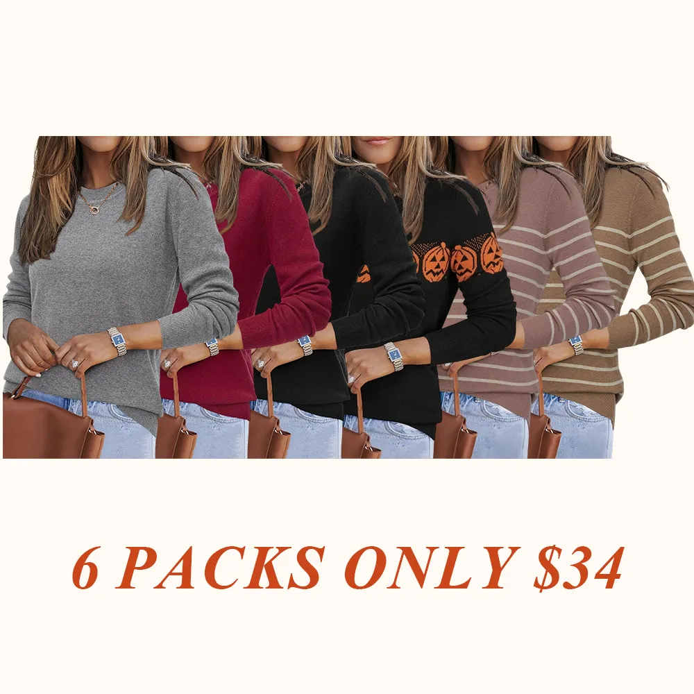 Women Fashion Wool Blend Sweater