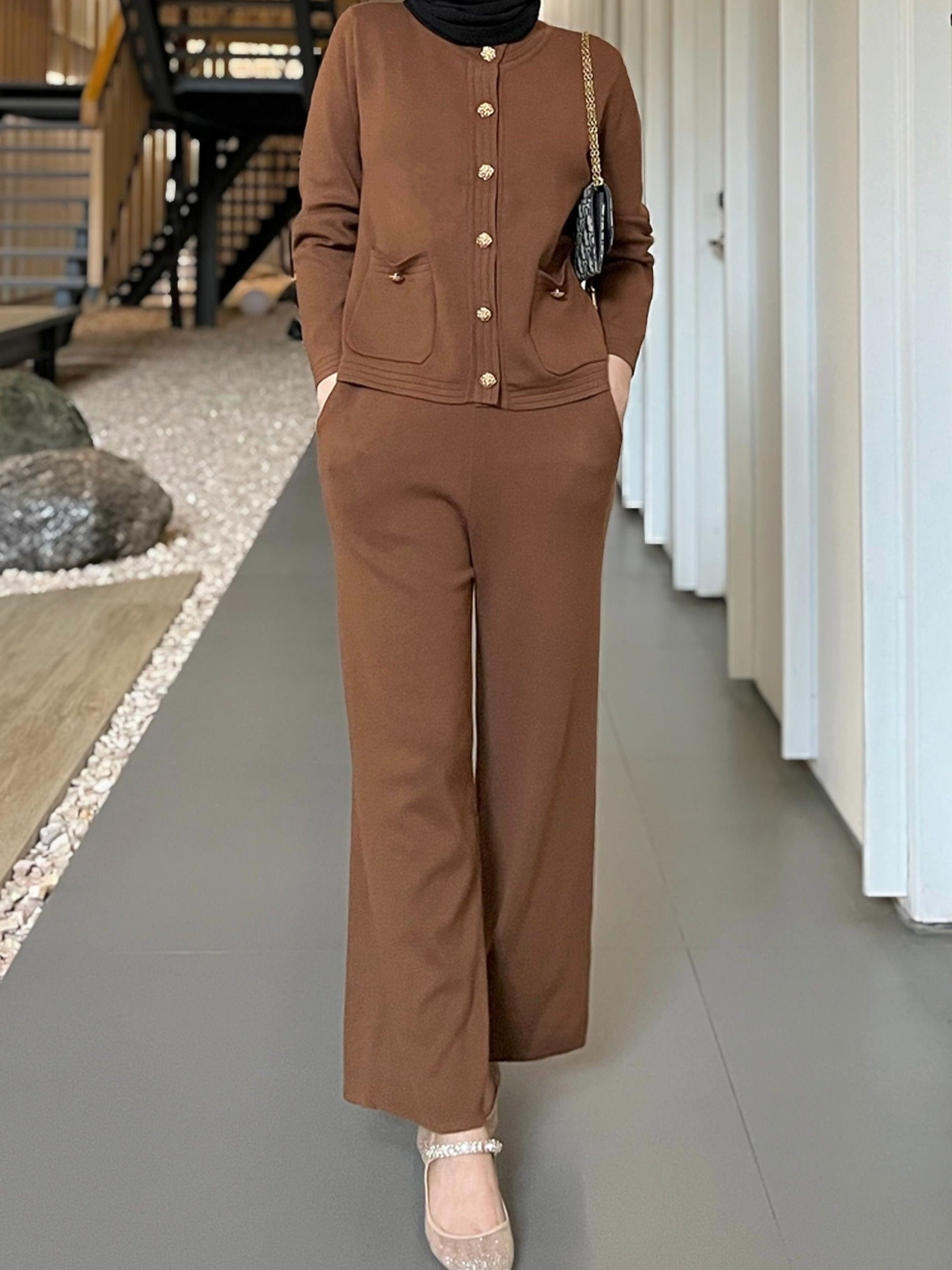 Chic Knit Co-ord Set – Elegance & Effortless Sophistication