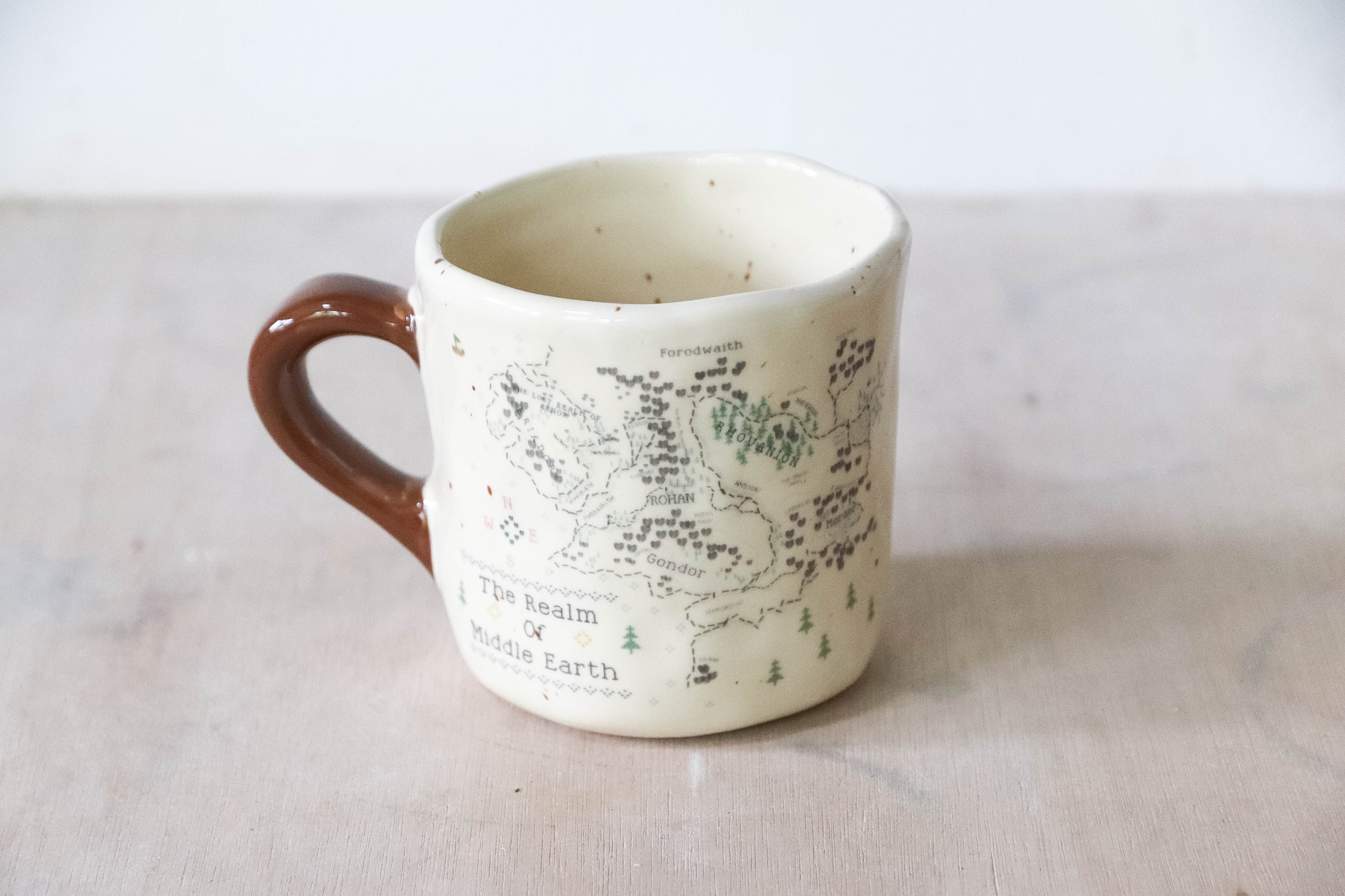 Embroidered Map Small Mug