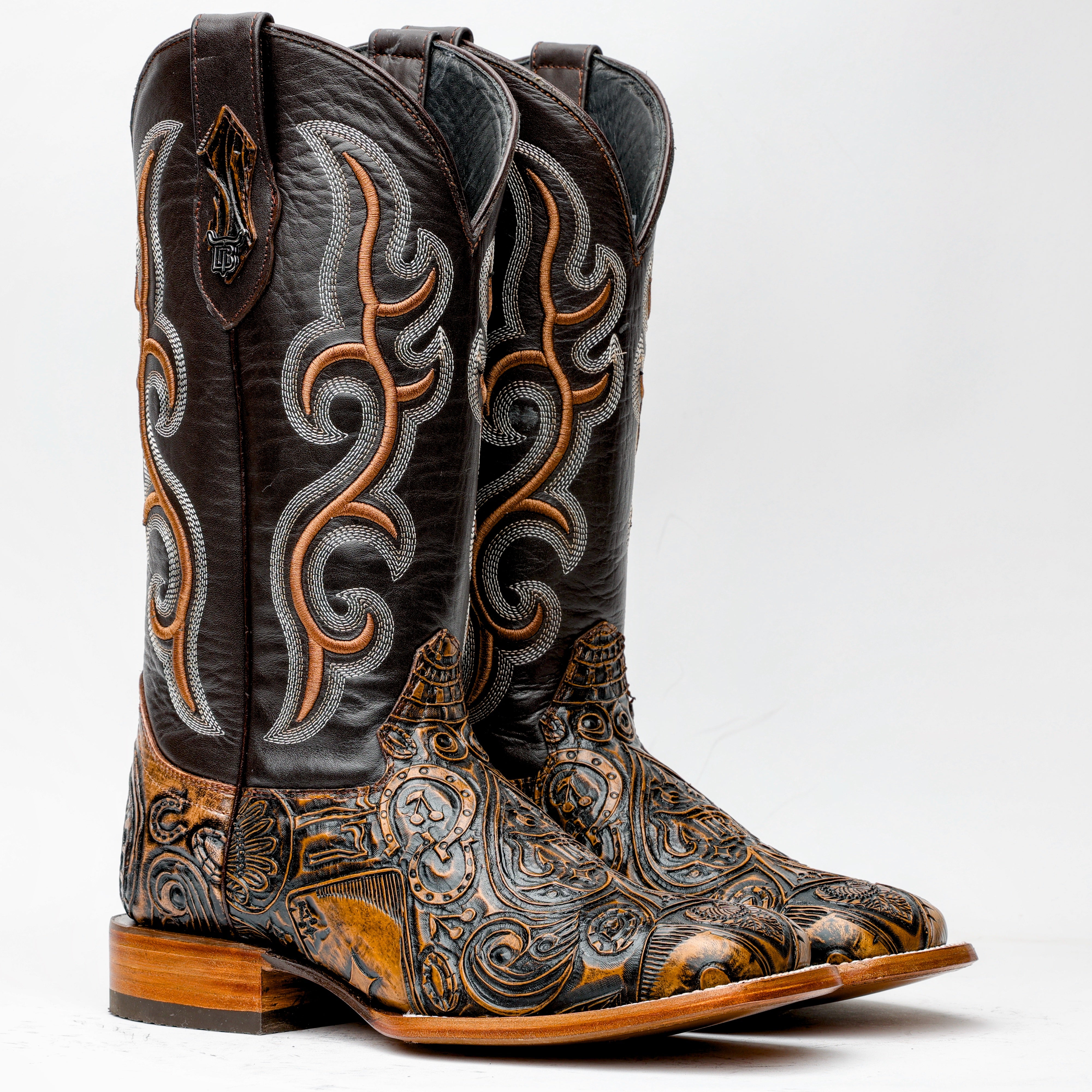 Ace Of Spades Brown - Square Toe