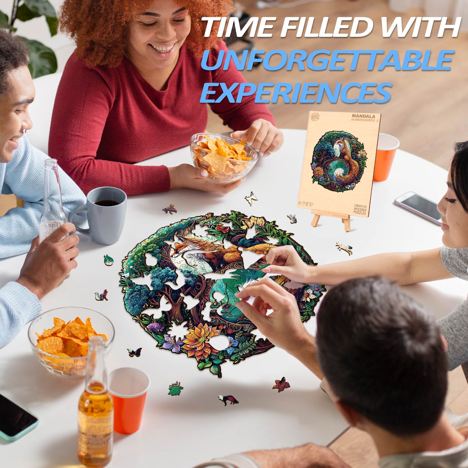 Yin Yang Fox-3 Wooden Jigsaw Puzzle