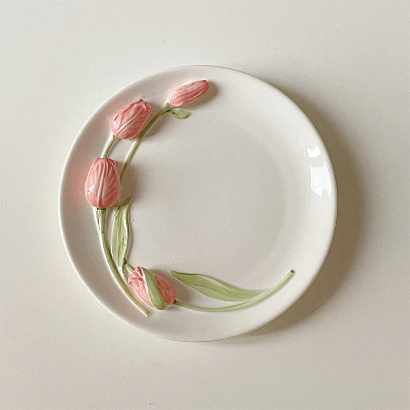 Sculpted Tulip Porcelain Tableware