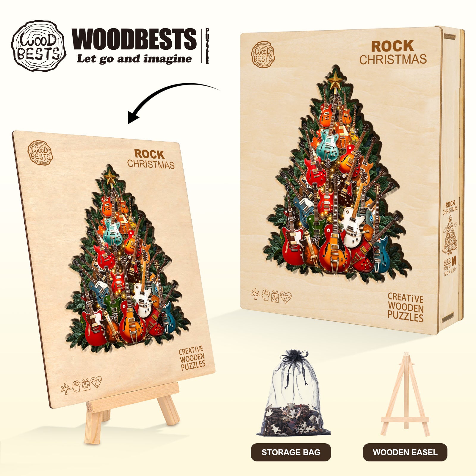 Rock Christmas Wooden Jigsaw Puzzle