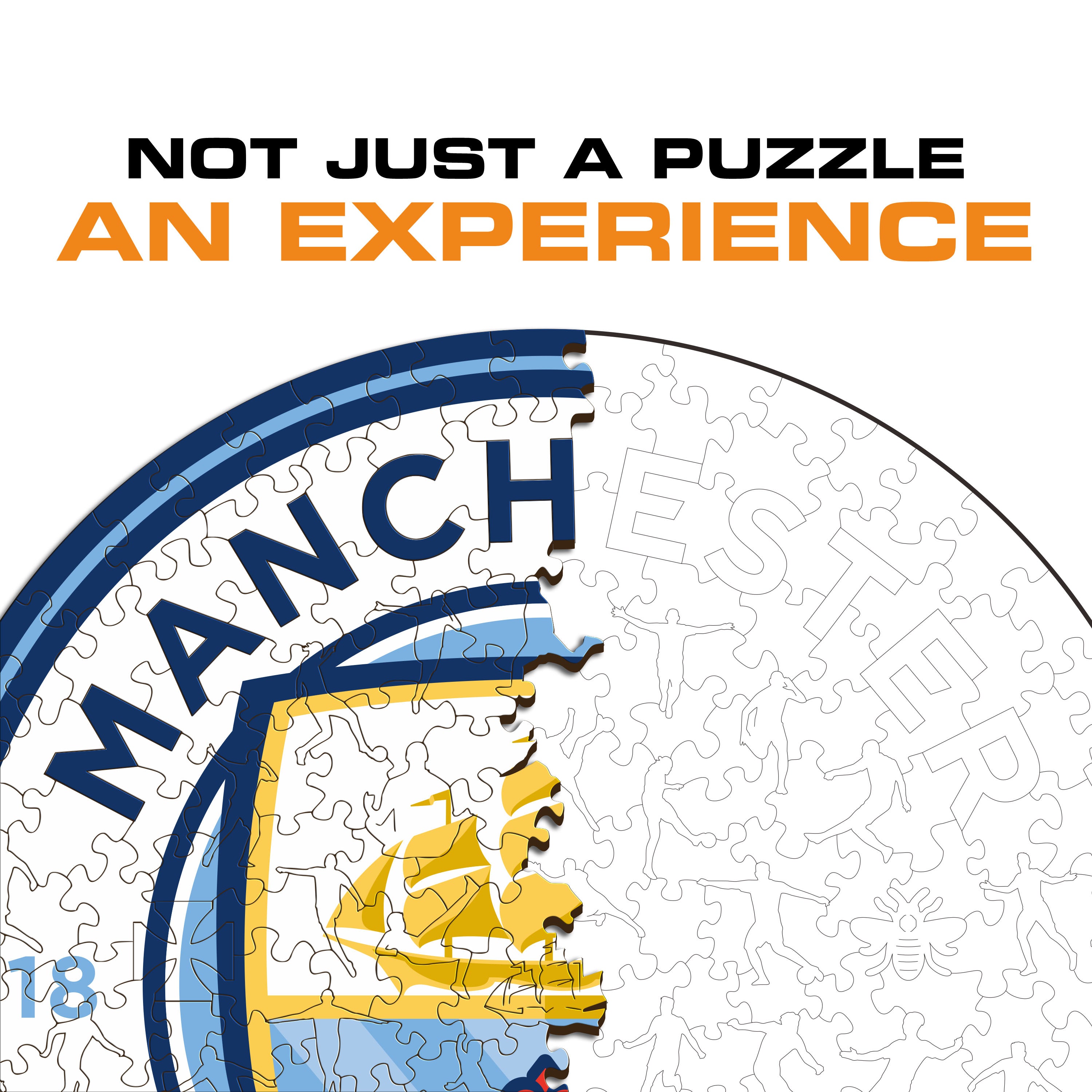 Manchester City FC® Logo - Wooden Puzzle