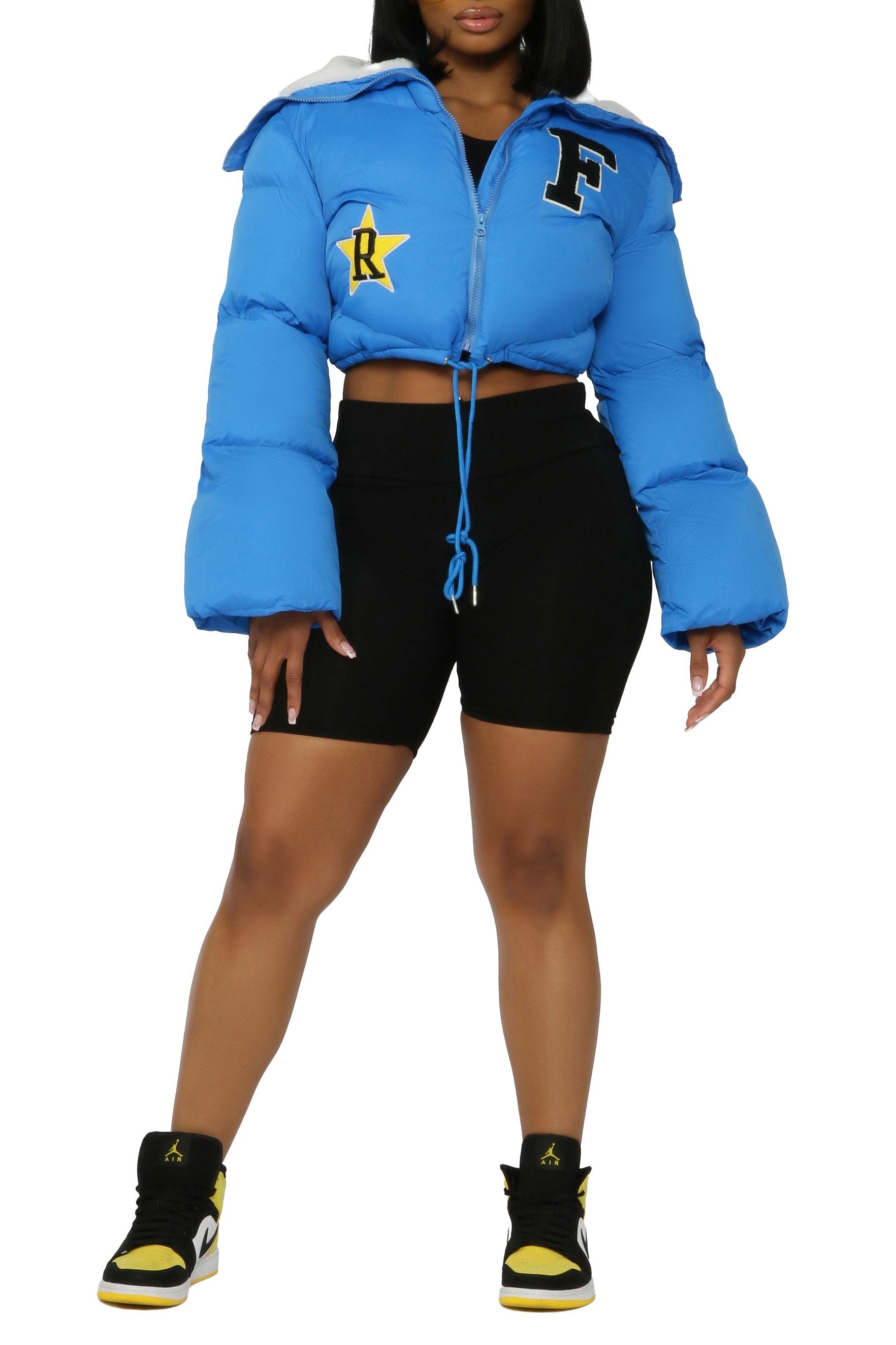 Meet Me After School Royal Blue Puffer Jacket