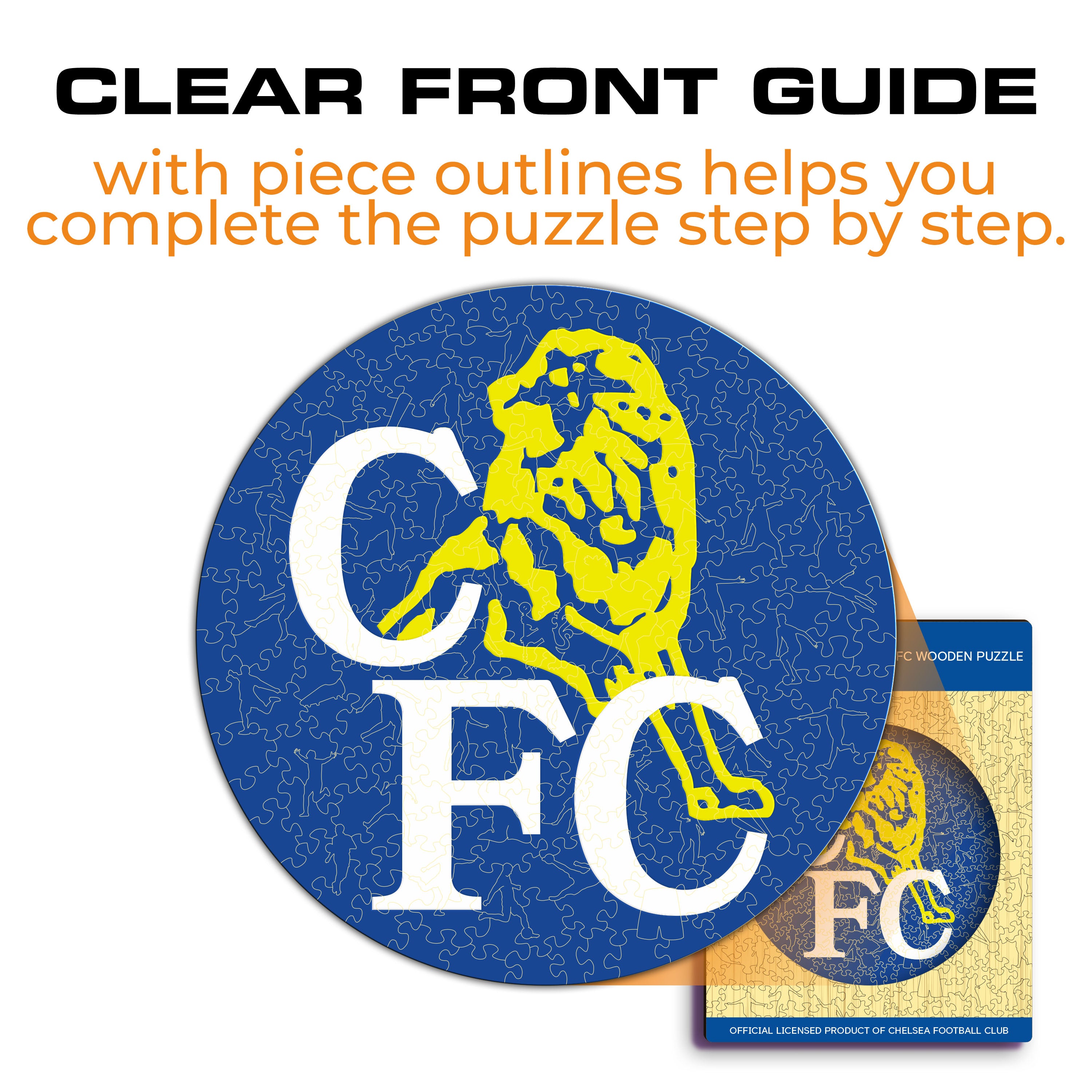 Chelsea FC® Retro Logo - Wooden Puzzle