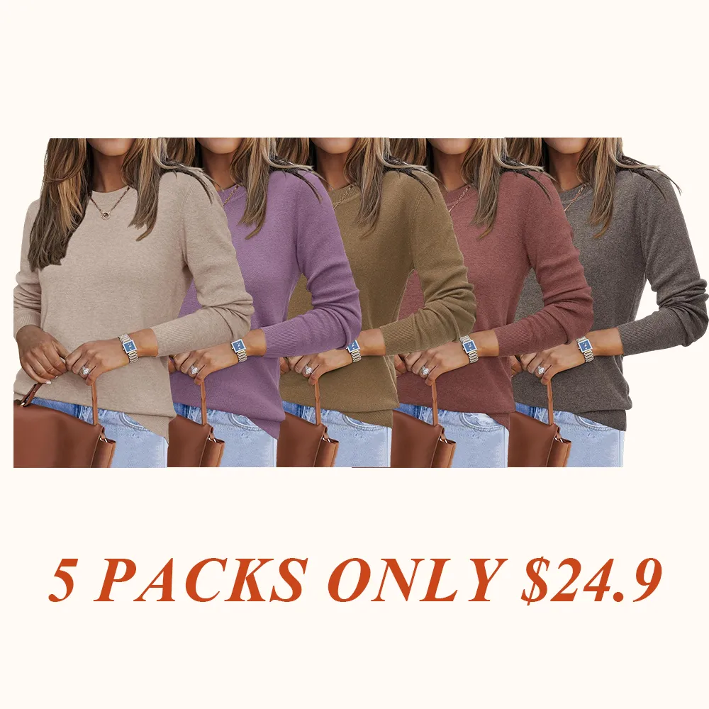 Women Fashion Wool Blend Sweater